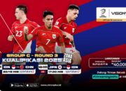 Duel Lawan China dan Jepang, Simak Jadwal dan Link Streamingnya di VISION+